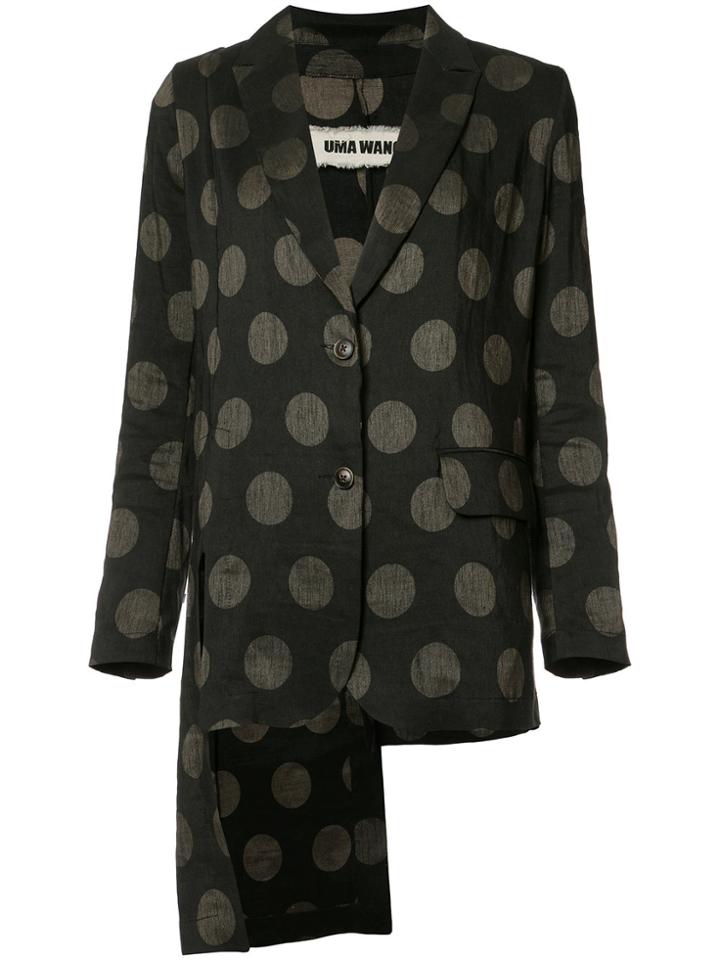 Uma Wang Dotted Blazer - Black