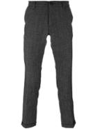 Pence Skinny Fit Trousers, Men's, Size: 46, Black, Silk/spandex/elastane/virgin Wool