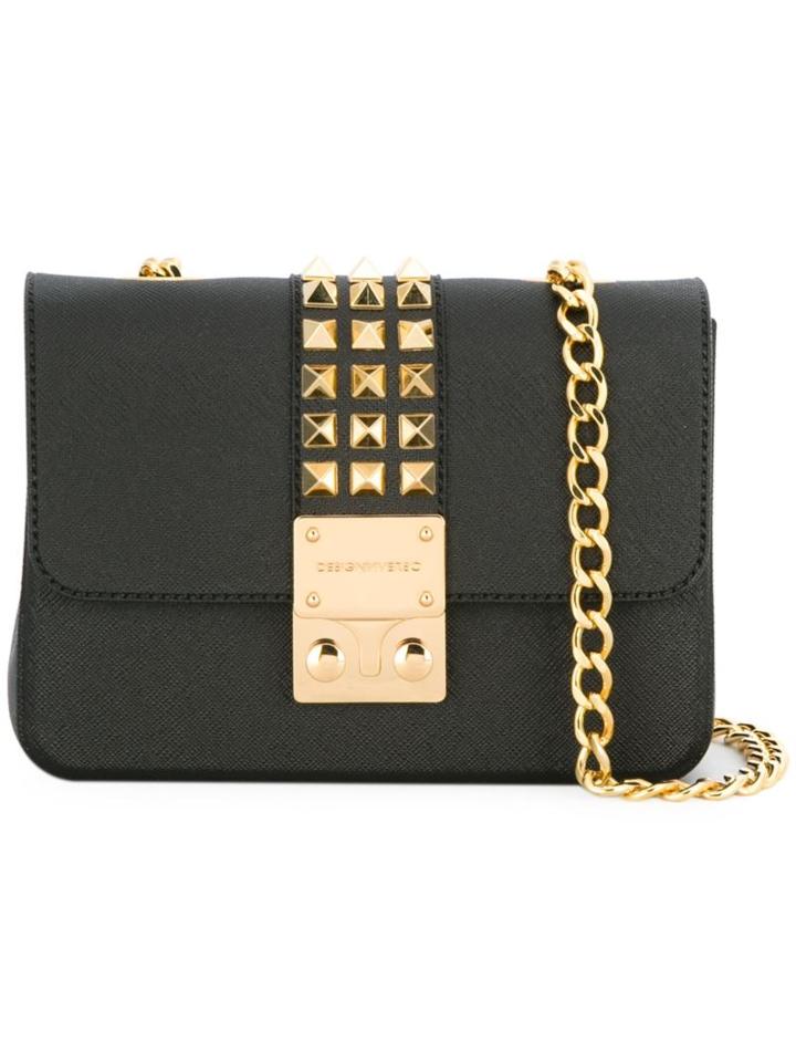 Designinverso 'amalfi' Studded Shoulder Bag, Women's, Black