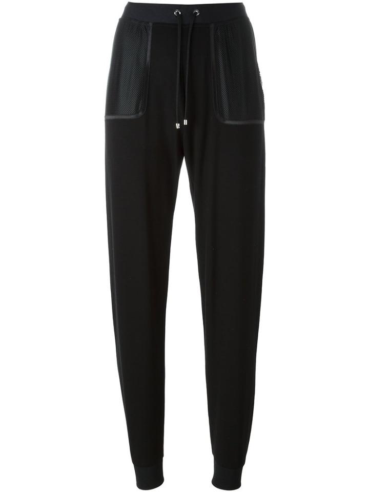 Monreal London - 'cosy' Track Pants - Women - Cotton/polyester/spandex/elastane/viscose - L, Black