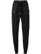 Monreal London - 'cosy' Track Pants - Women - Cotton/polyester/spandex/elastane/viscose - L, Black
