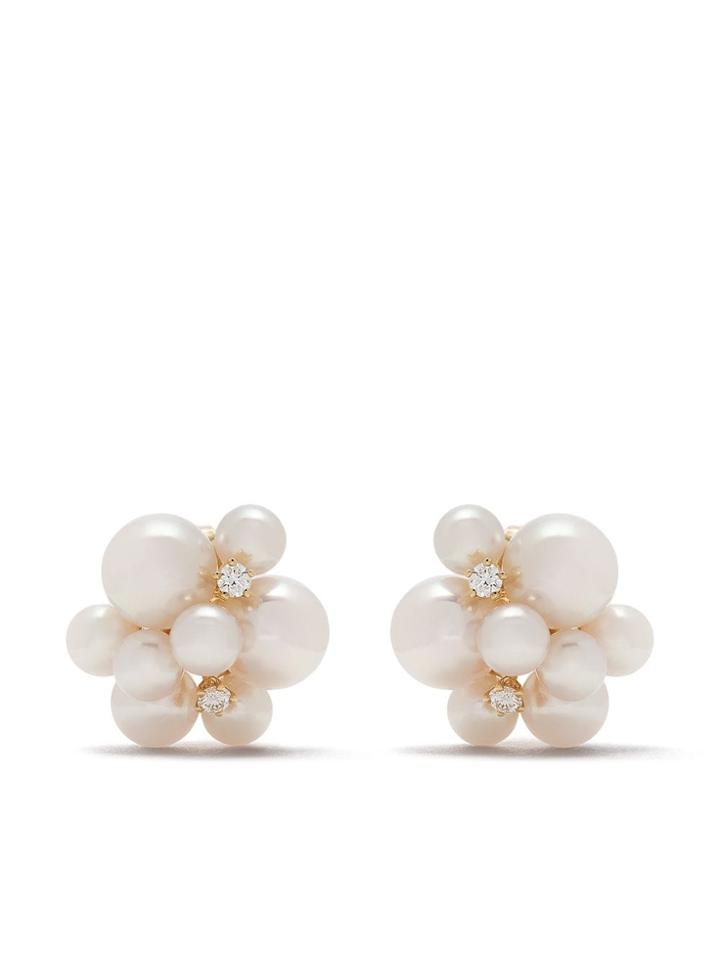 Tasaki 18kt Yellow Gold Akoya Pearl Earrings