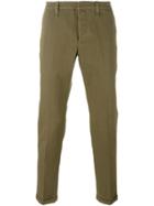 Mostly Heard Rarely Seen Colour-block Quilted Trousers - Green