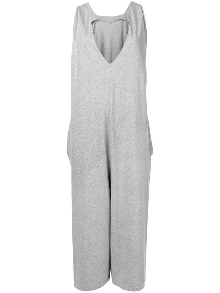 Ma'ry'ya Sleeveless Draped Jumpsuit - Grey