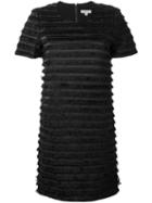 Burberry London Layered Fringe Dress, Women's, Size: 10, Black, Cotton/silk/spandex/elastane