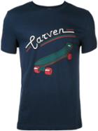 Carven Logo Print T-shirt, Men's, Size: Medium, Blue, Cotton