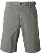 Eleventy Shorts With Button Fastening Rear Pockets, Men's, Size: 31, Grey, Cotton/linen/flax/spandex/elastane