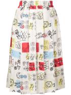 Marni Sketch Print Skirt - Neutrals