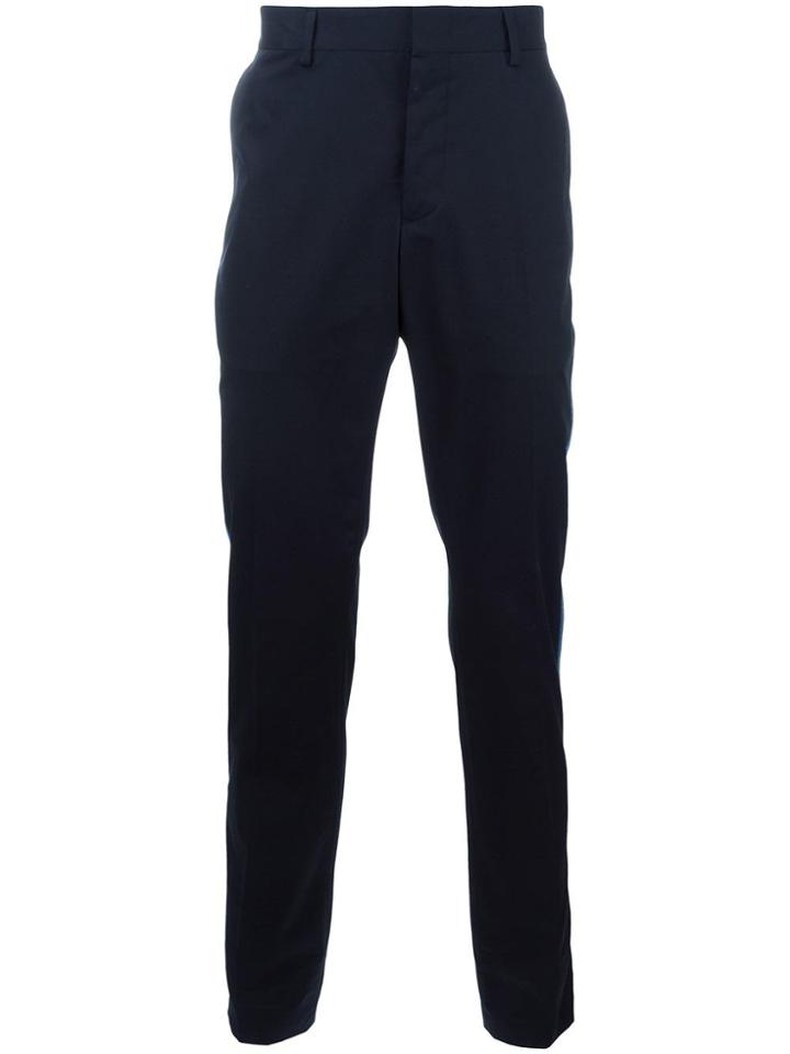 Lanvin Appliqué Stripe Trousers - Blue