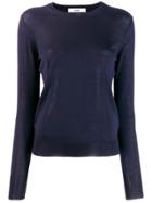 Roberto Collina Round Neck Knitted Top - Blue