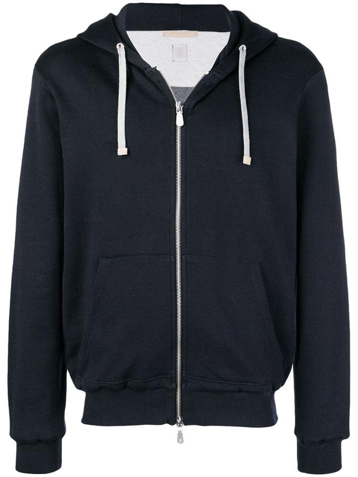 Eleventy Full Zip Hoodie - Blue