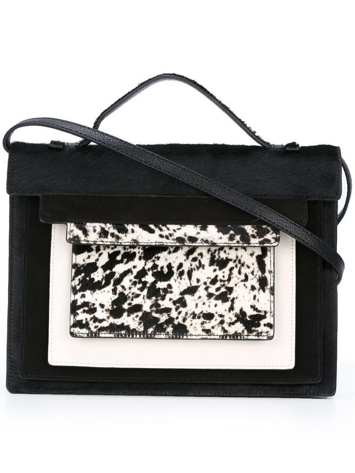 Jamin Puech Small Layered Crossbody Bag, Women's, Black