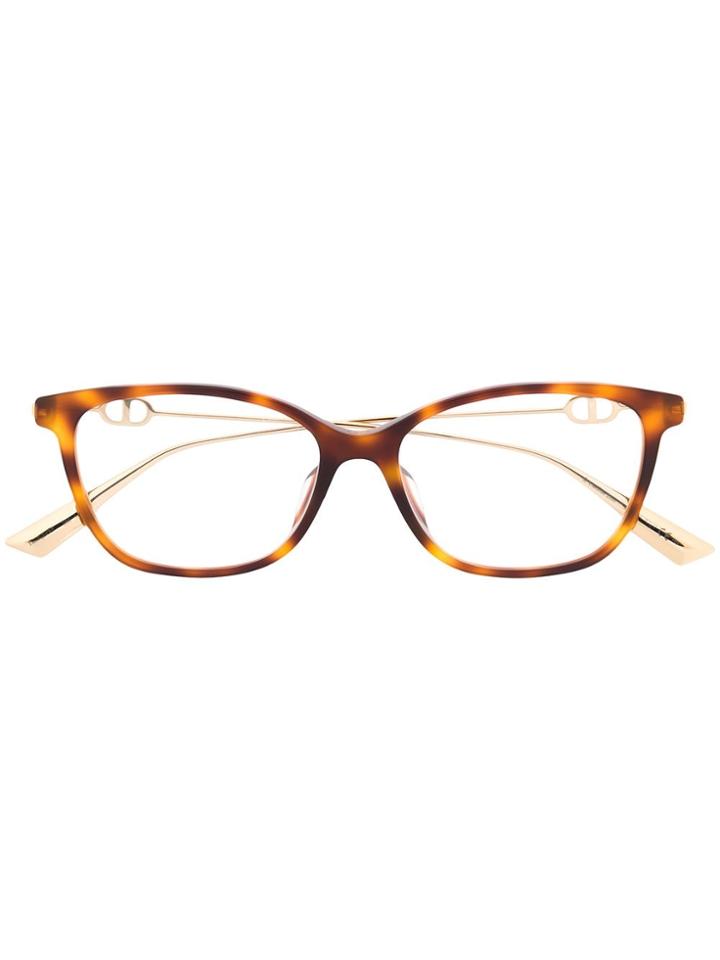 Dior Eyewear Sight 01 Glasses - Gold
