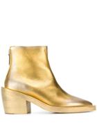Marsèll Gilded Ankle Boots - Gold