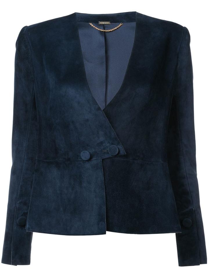 Adam Lippes Classic Fitted Blazer - Blue