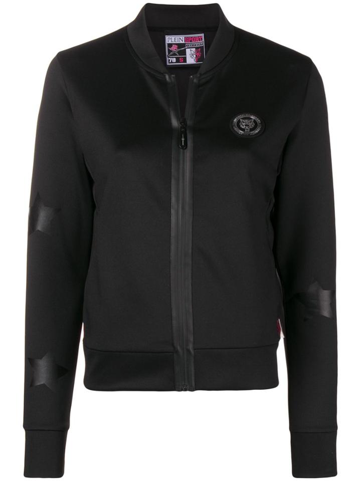 Plein Sport Star Print Fitted Jacket - Black