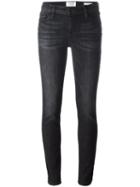 Frame Denim 'baxter' Skinny Jeans, Women's, Size: 24, Black, Polyester/spandex/elastane/cotton