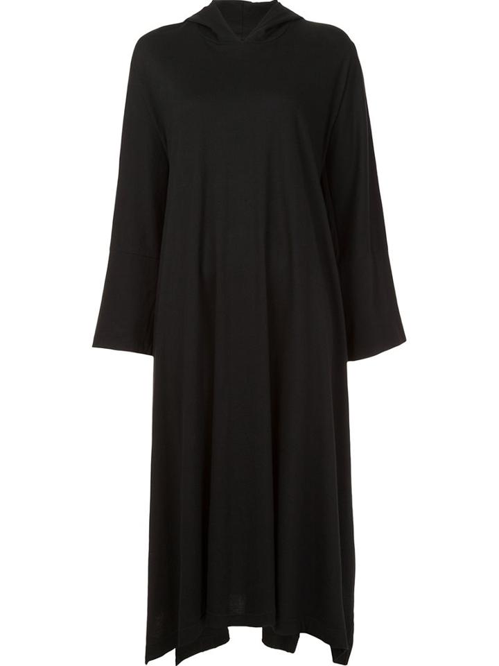 Yohji Yamamoto Hooded Dress, Women's, Size: 2, Black, Cotton