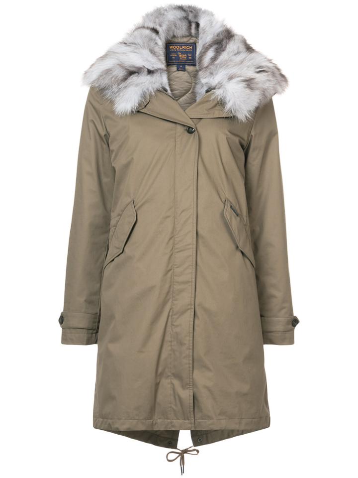 Woolrich Faux-fur Appliqué Parka - Green
