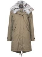 Woolrich Faux-fur Appliqué Parka - Green