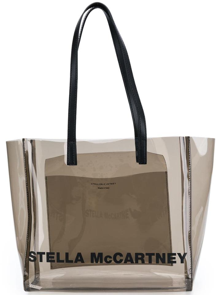 Stella Mccartney Transparent Logo Tote - Grey