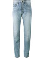 Saint Laurent High Waist Jeans, Women's, Size: 29, Blue, Cotton