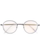 Tomas Maier Round Frame Glasses, Grey, Acetate/metal