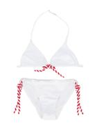 Mc2 Saint Barth Kids Teen Rope Detail Bikini - White