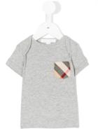 Burberry Kids - Check Pocket T-shirt - Kids - Cotton - 18 Mth, Grey