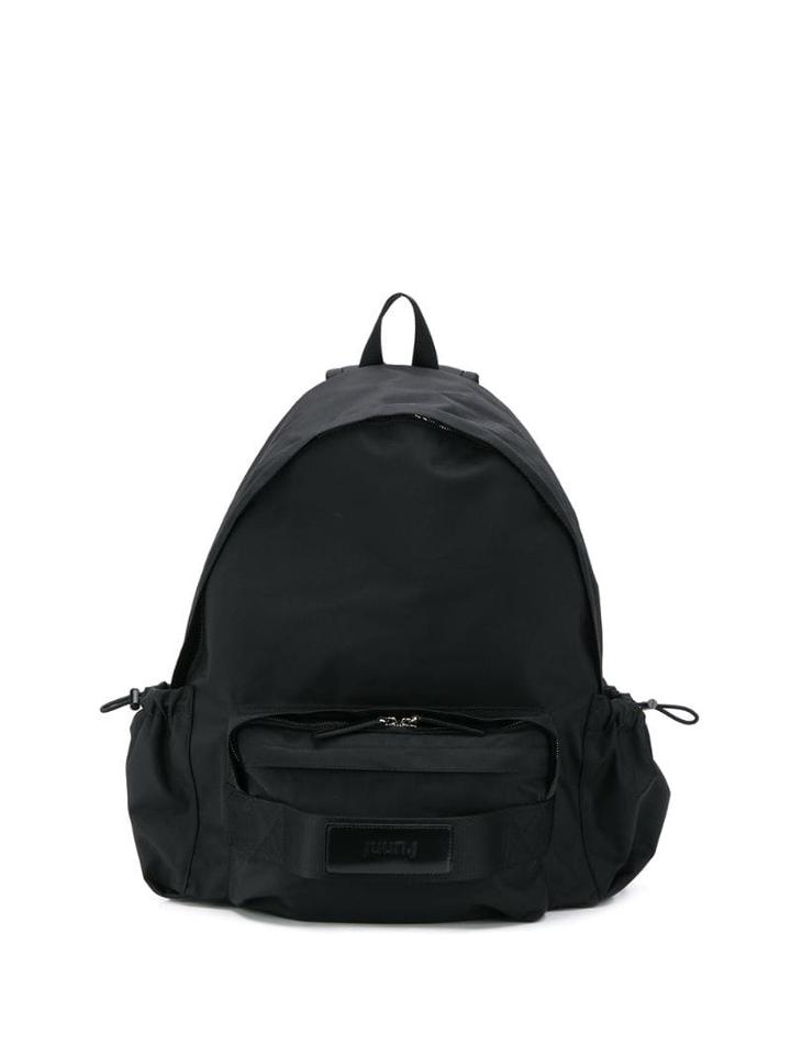 Juun.j Stitched Panel Backpack - Black