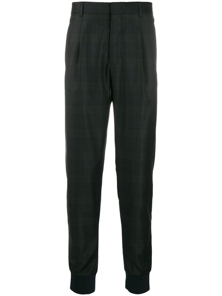 Paul Smith Cuff-detail Tailored Trousers - Blue
