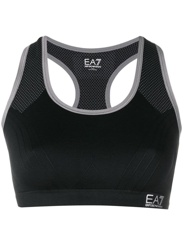 Ea7 Emporio Armani Compression Top - Black