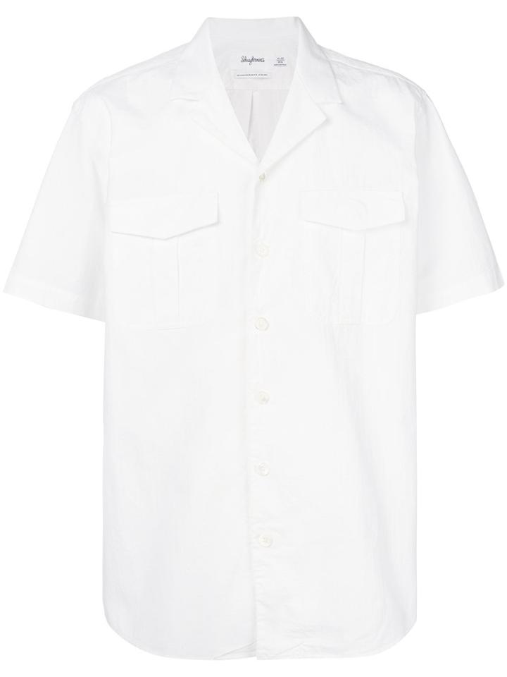 Schnaydermans Ripstop Short Sleeve Shirt - White