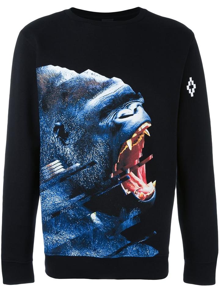 Marcelo Burlon County Of Milan 'chelle' Sweatshirt, Men's, Size: Xl, Black, Cotton