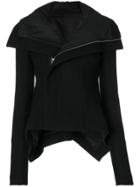 Rick Owens High Low Biker Jacket - Black