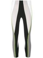 No Ka' Oi Neon Detail Leggings, Women's, Size: Medium, Grey, Polyamide/spandex/elastane