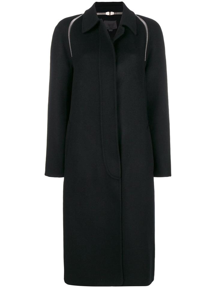 Alexander Wang Zip Detail Single-breasted Coat - Black