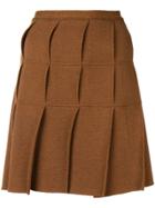 Jean Paul Gaultier Vintage 1990's Pleated Kilt Skirt - Brown