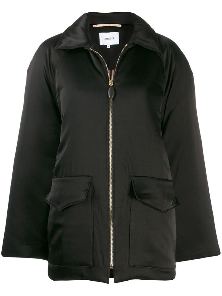 Nanushka Padded Overshirt Jacket - Black