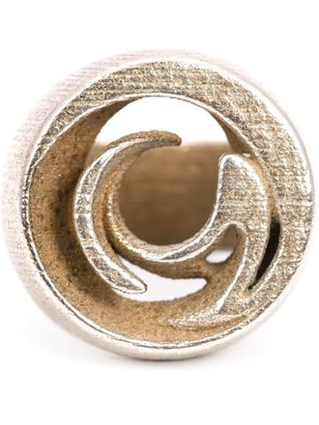 Brute Spiral Signet Ring, Adult Unisex, Size: 9, Grey