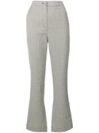 Alexa Chung Tailored Crop Flare Trousers - Black