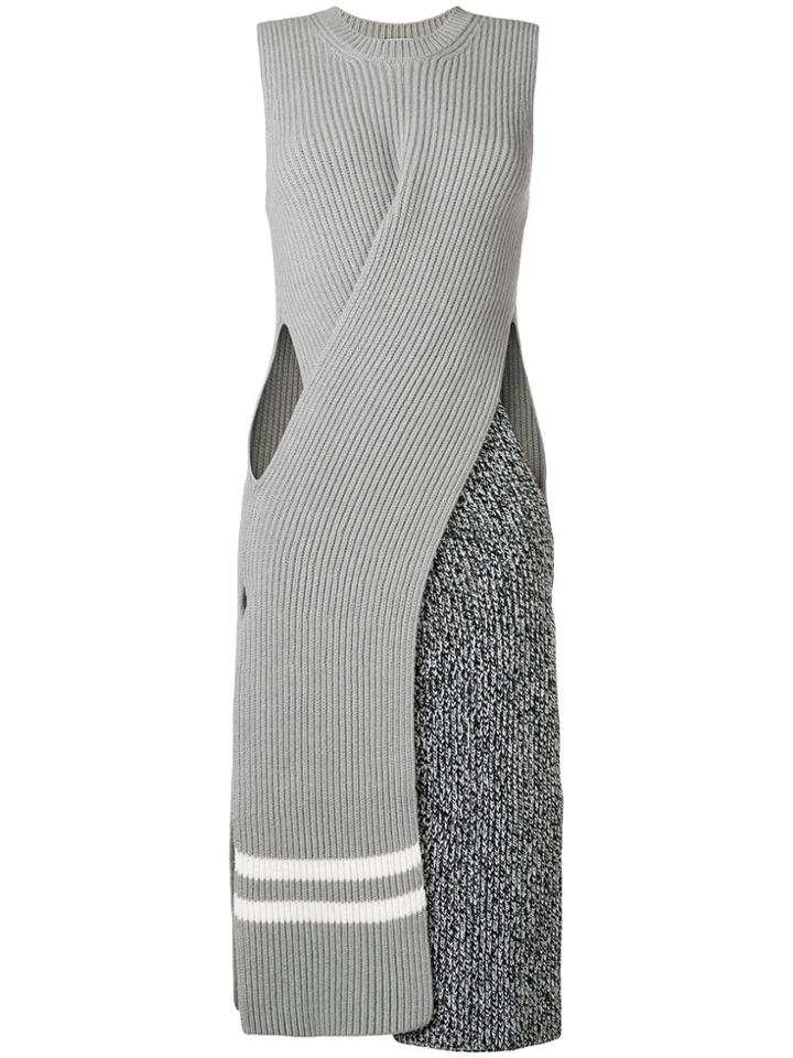 Mrz Ribbed Knit Dress - Grey