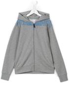 Marcelo Burlon County Of Milan Kids - Aias Hoodie - Kids - Cotton/polyester - 10 Yrs, Grey