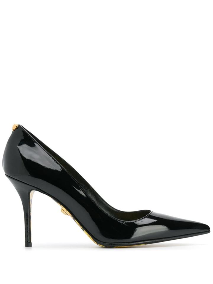 Versace Barocco Lining Palazzo Pumps - Black