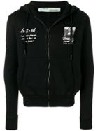 Off-white Monalisa Zipped Hoodie - Black