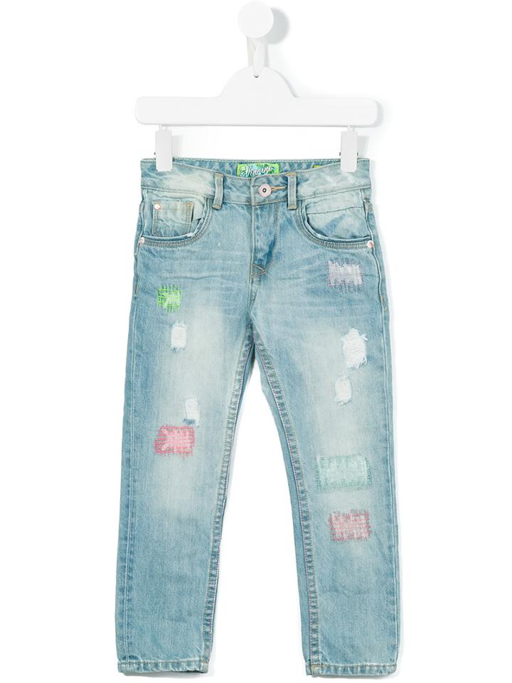 Vingino Distressed Jeans, Girl's, Size: 7 Yrs, Blue