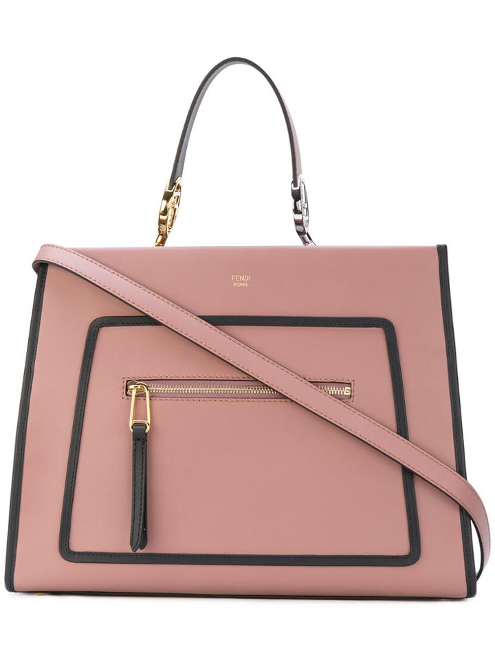 Fendi Regular Runaway Tote Bag - Pink & Purple