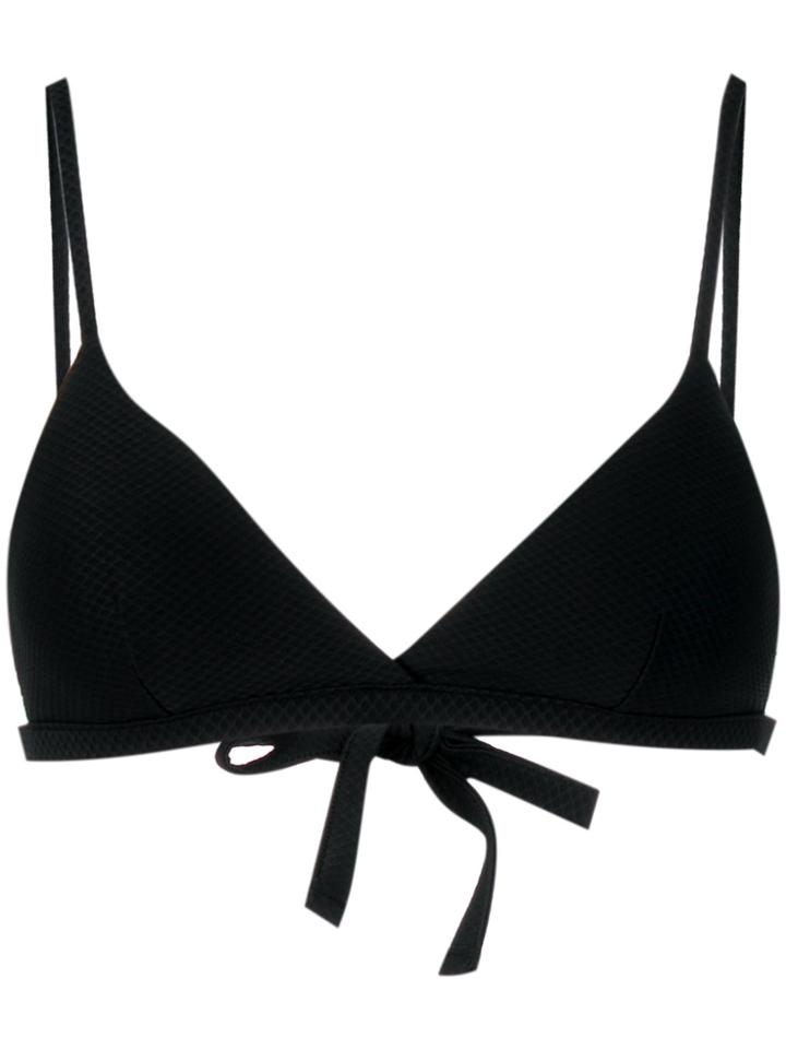 Asceno Triangle Bikini Top - Black