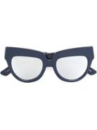 House Of Holland 'scrappy' Sunglasses, Women's, Blue, Other Fibres