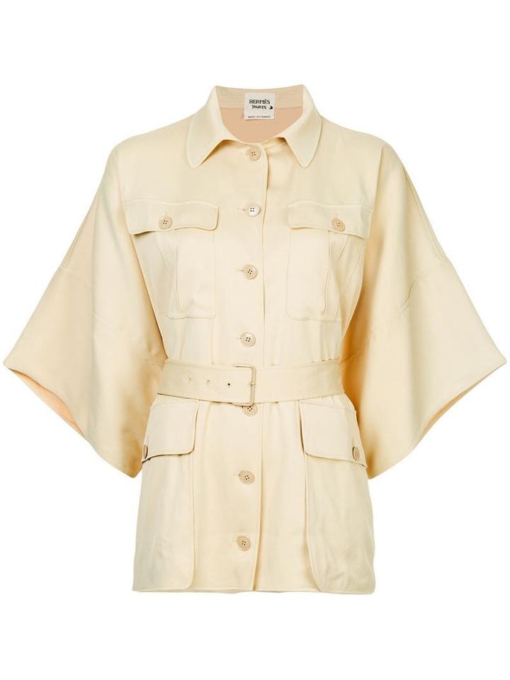 Hermès Pre-owned Oversized Short Sleeve Shirt - Neutrals